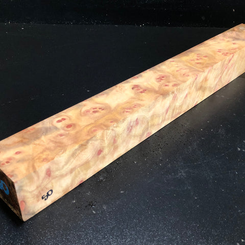 2"x2"x19" Camphor Burl Wood Turning Spindle Blank (#0050)