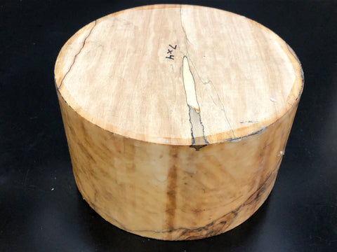 7"x4" KD Spalted Hard Maple Wood Bowl Turning Blank (#00112)
