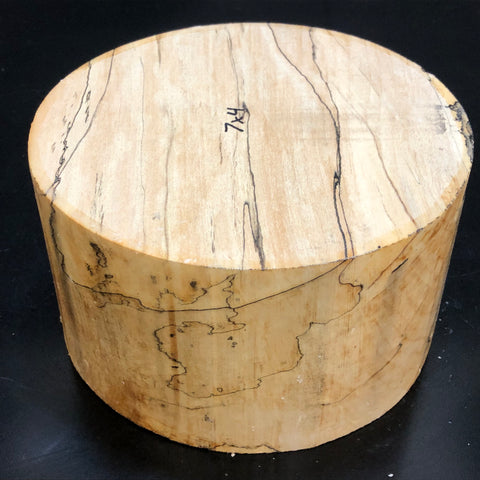 7"x4" KD Spalted Hard Maple Wood Bowl Turning Blank (#00115)