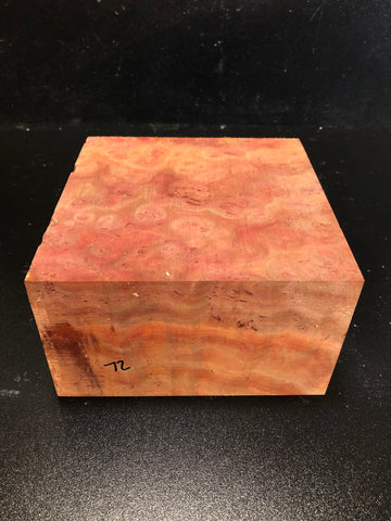6.75"x6.75"x4" Camphor Burl Wood Turning Blank (#0072)