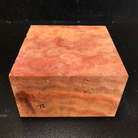 6.75"x6.75"x4" Camphor Burl Wood Turning Blank (#0072)
