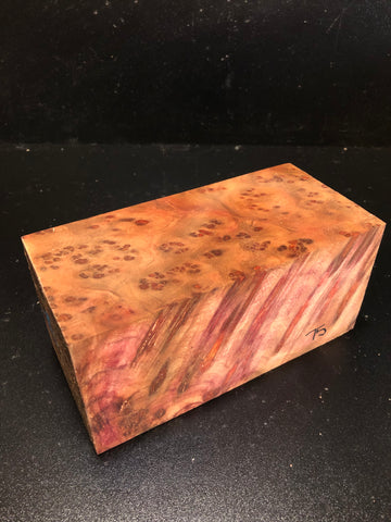 3.75"x3.75"x7.5" Camphor Burl Wood Turning Spindle Blank (#0075)
