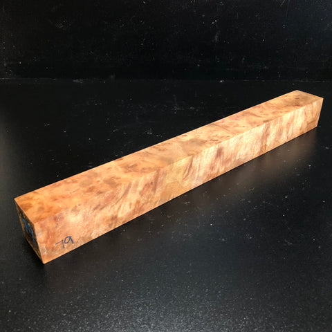 1.75"x1.75"x16.5" Camphor Burl Wood Turning Spindle Blank (#0079)