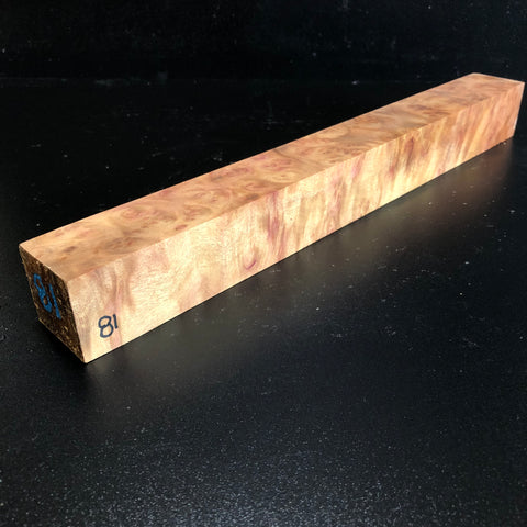 1.75"x1.75"x16" Camphor Burl Wood Turning Spindle Blank (#0081)