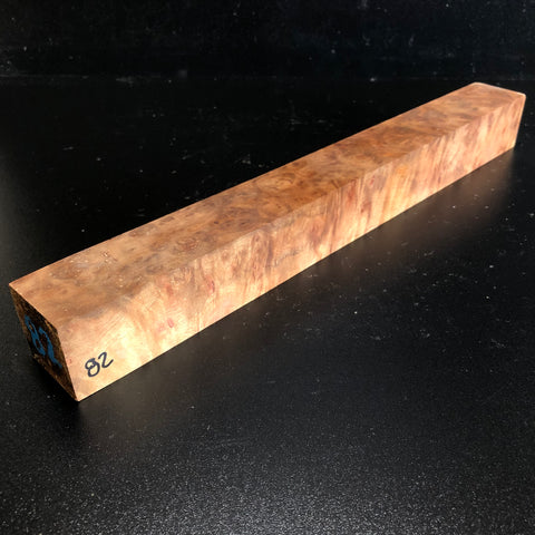 1.75"x1.75"x16" Camphor Burl Wood Turning Spindle Blank (#0082)