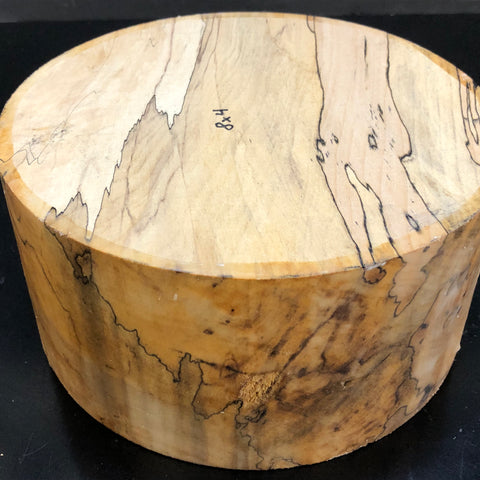 8"x4" KD Spalted Hard Maple Wood Bowl Turning Blank (#00122)