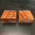 3.5"x3.5"x1.5" KD Figured Torrified Ash (2 pcs) Square Turning Blanks (#0091)