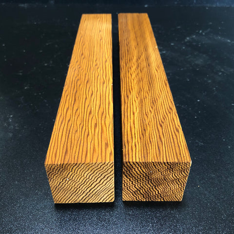 1.75"x1.75"x12" KD Figured Douglass Fir (2 pcs) Spindle Turning Blanks (#0092)