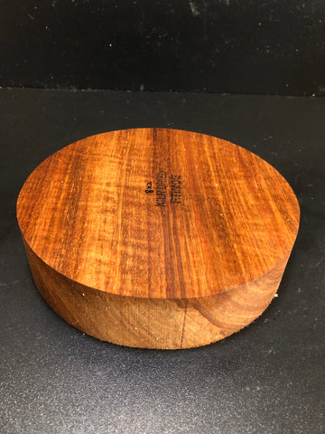 8"x2" KD Figured Etimoe Wood Turning Blank (#00106)