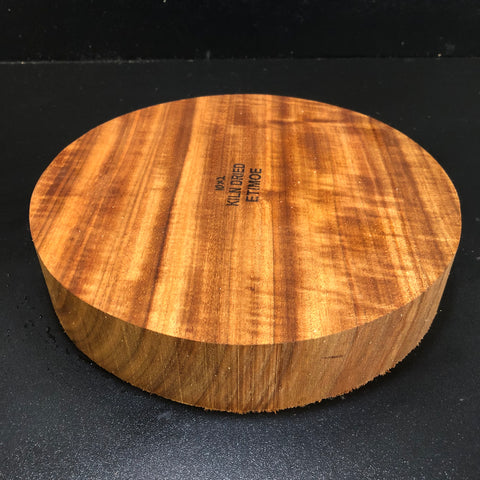 10"x2" KD Figured Etimoe Wood Turning Blank (#00109)