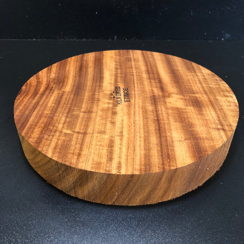 12"x2" KD Figured Etimoe Wood Turning Blank (#00111)