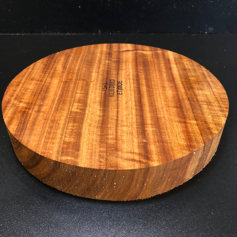12"x2" KD Figured Etimoe Wood Turning Blank (#00112)