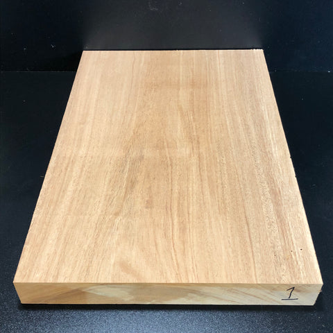 14.25"x21"x2" KD African Mahogany Solid 1 Piece Guitar Body Billet Blank (#001)