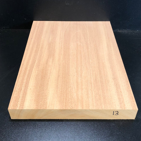 15"x21"x2" KD African Mahogany Solid 1 Piece Guitar Body Billet Blank (#0013)