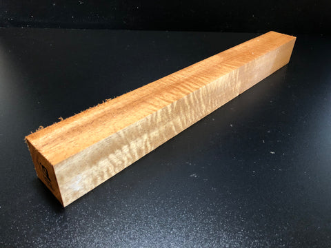 2"x2"x18" KD Figured African Mahogany Spindle Turning Blank (#00122)