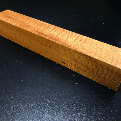 2"x2"x12" KD Figured African Mahogany Spindle Turning Blank (#00124)