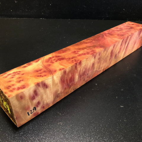 2"x2"x14" Camphor Burl Wood Turning Spindle Blank (#00129)