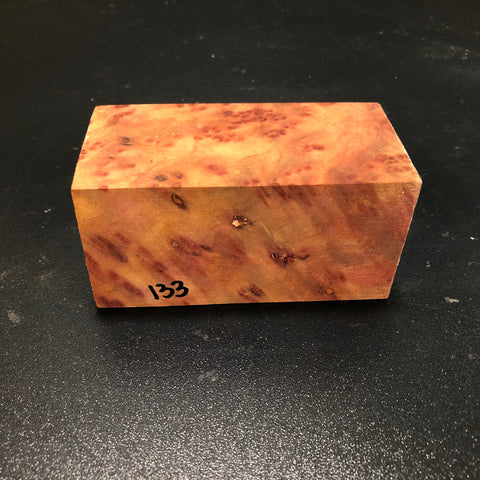 2"x2"x4.25" Camphor Burl Wood Turning Spindle Blank (#00133)