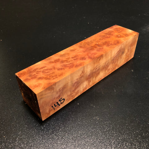 1.5"x1.5"x7" Camphor Burl Wood Turning Spindle Blank (#00145)