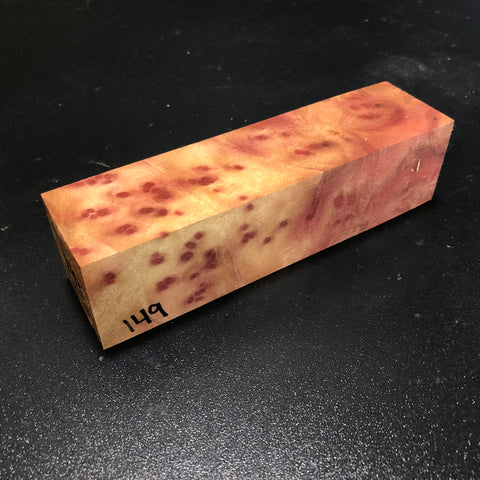 1.5"x1.5"x6" Camphor Burl Wood Turning Spindle Blank (#00149)