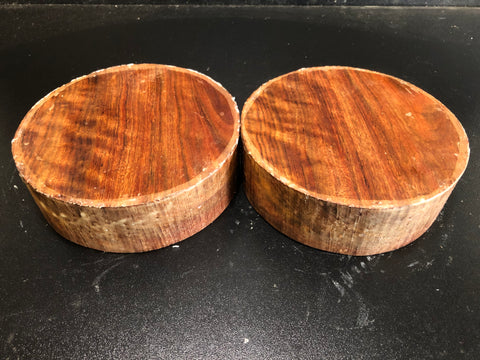 6"x2" KD Figured Chechen (2 pcs) Wood Turning Blanks (#0091)