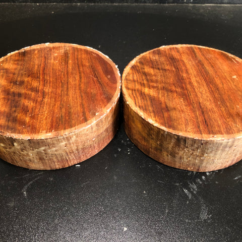 6"x2" KD Figured Chechen (2 pcs) Wood Turning Blanks (#0091)