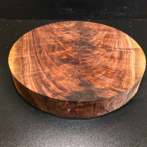 13"x2" KD Figured Walnut Wood Bowl Turning Blank (#00159)