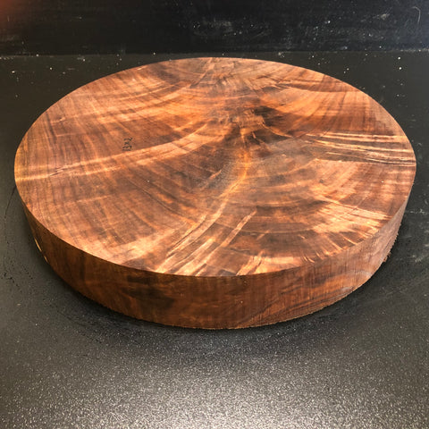 13"x2" KD Figured Walnut Wood Bowl Turning Blank (#00161)
