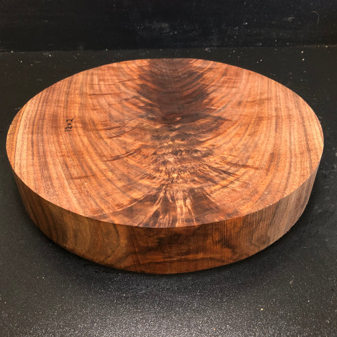 12"x2" KD Figured Walnut Wood Bowl Turning Blank (#00165)