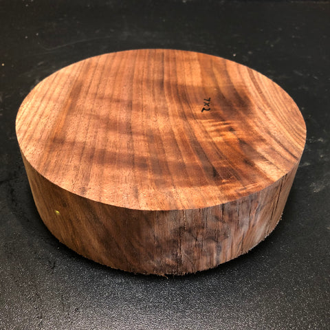 7"x2" KD Figured Walnut Wood Bowl Turning Blank (#00178)
