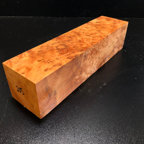 3"x3"x12 Thuya Burl Wood Turning Blank (#00205)