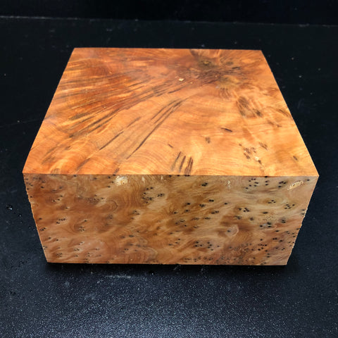 6"x6"x3" Thuya Burl Wood Turning Blank (#00208)