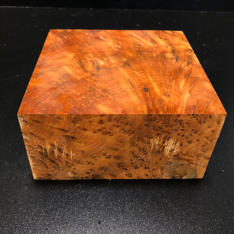 6"x6"x3" Thuya Burl Wood Turning Blank (#00209)
