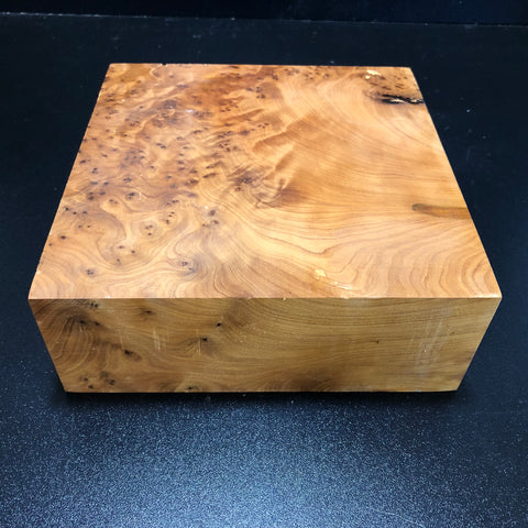 8"x8"x3" Thuya Burl Wood Turning Blank (#00210)