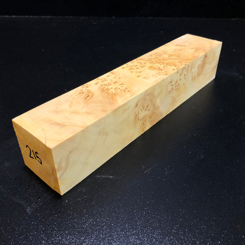 2"x2"x10" KD Yellow Cedar Burl Wood Turning Blank (#00215)