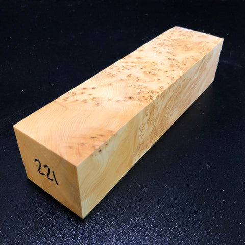 2"x2"x8" KD Yellow Cedar Burl Wood Turning Blank (#00221)
