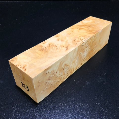 2"x2"x8" KD Yellow Cedar Burl Wood Turning Blank (#00223)