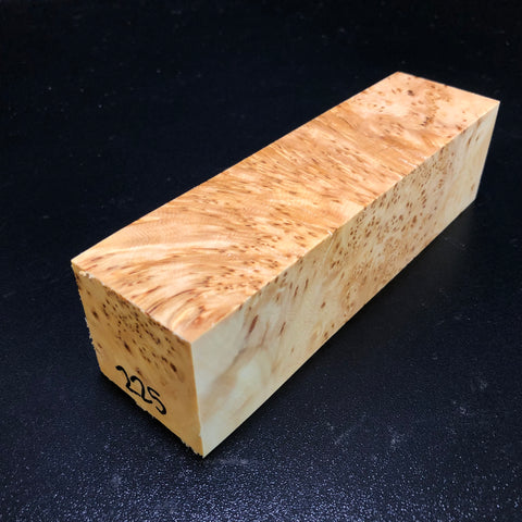 2"x2"x7" KD Yellow Cedar Burl Wood Turning Blank (#00225)
