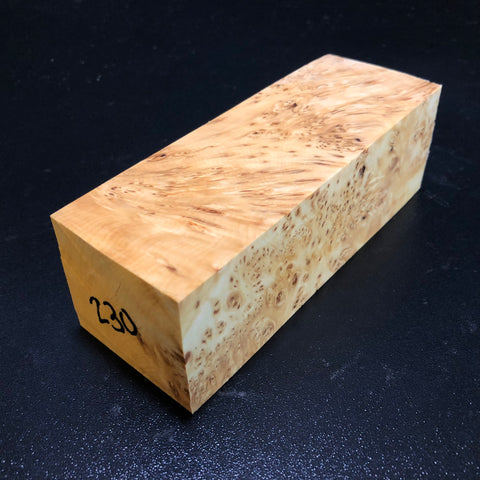 2"x2"x6" KD Yellow Cedar Burl Wood Turning Blank (#00230)