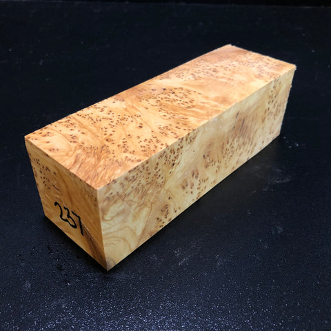 2"x2"x6" KD Yellow Cedar Burl Wood Turning Blank (#00237)