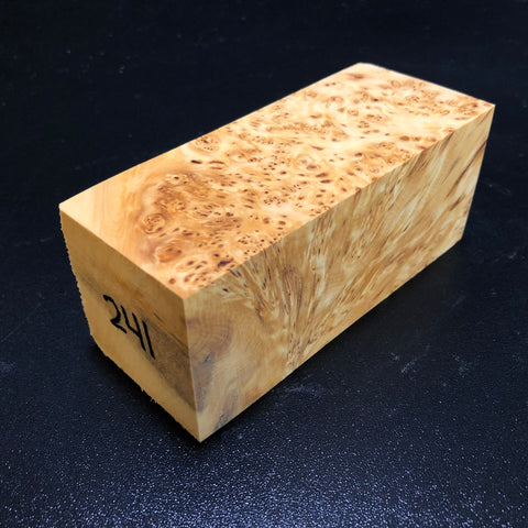 2"x2"x5" KD Yellow Cedar Burl Wood Turning Blank (#00241)