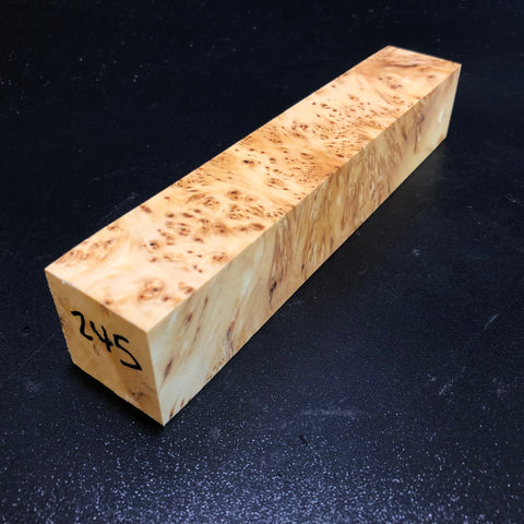 1.5"x1.5"x8" KD Yellow Cedar Burl Wood Turning Blank (#00245)
