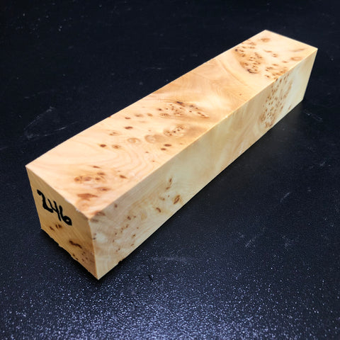 1.5"x1.5"x7" KD Yellow Cedar Burl Wood Turning Blank (#00246)