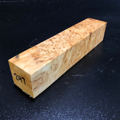 1.5"x1.5"x7" KD Yellow Cedar Burl Wood Turning Blank (#00247)