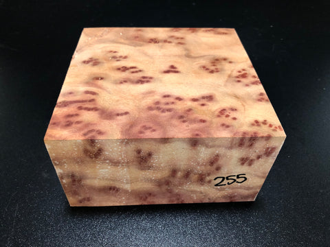 5.25"x5.25"x3" Camphor Burl Wood Turning Blank (#00255)