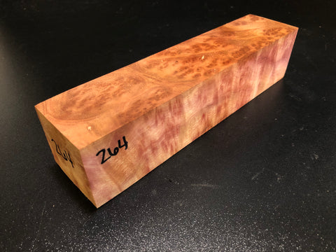 2"x2"x8.5" Camphor Burl Wood Turning Blank (#00264)