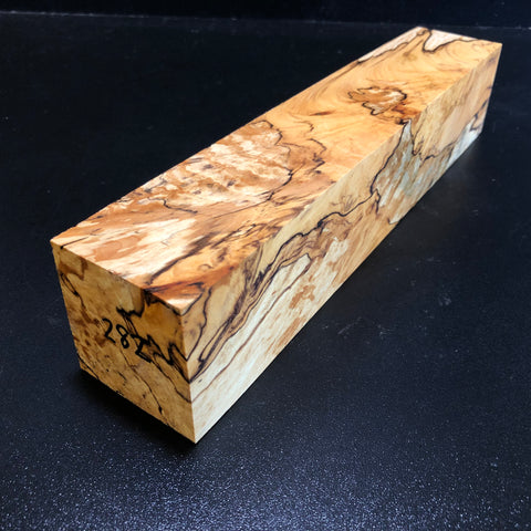 2"x2"x12" KD Figured Spalted Maple Spindle Turning Blank (#00282)