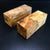 2"x2"x6" KD Figured Spalted Maple Spindle (2pcs) Turning Blank (#00283)