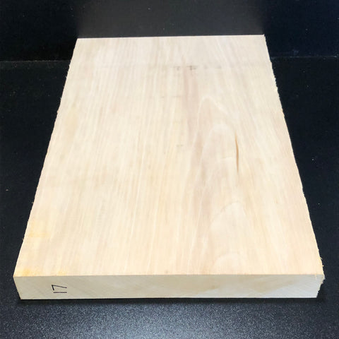 14"x21"x2" KD Sycamore Solid 1 Piece Guitar Body Billet Blank (#0017)
