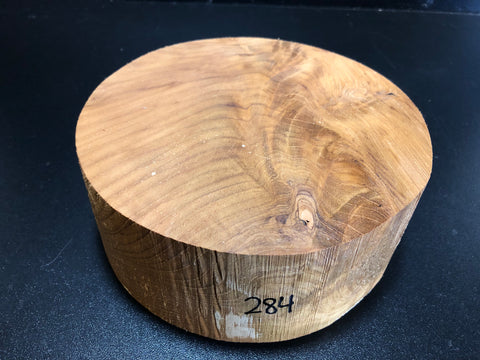 7"x3" KD Figured Teak Wood Bowl Turning Blank (#00284)